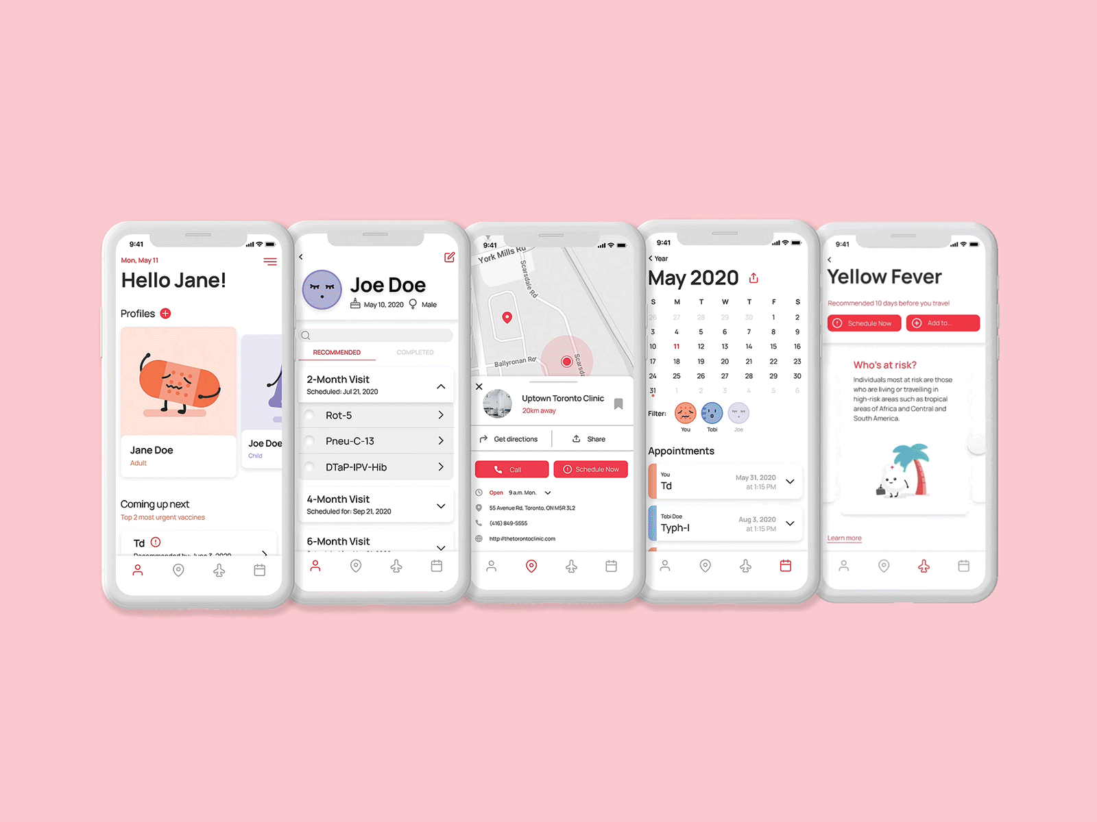 Immuno animation app branding design illustration ui ux