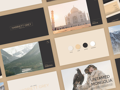 Harriett Grey Expeditions branding design expedition guide lines logo travel travel agency