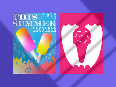 Flyer | Summer 2022 2022 calor color delicious design flyer graphic design guatemala helado icecream illustration illustrator pink poster purple sol summer sun vector verano