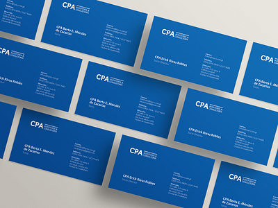 Branding | CPA Auditoría y Consultoría accounting blue branding business cards cards color consulting design graphic design guatemala illustration illustrator logo redesign vector