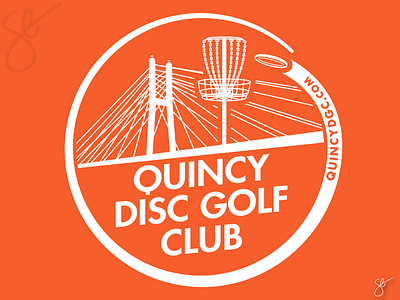 Quincy Disc Golf Club branding design illustration illustrator logo product graphic screen print separation vector