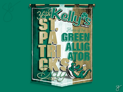 Kelly’s - St. Patrick’s Day apparel graphics design illustration illustrator photoshop screen print separation vector