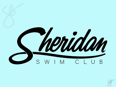 Sheridan Swim Club apparel graphics branding design illustrator logo vector