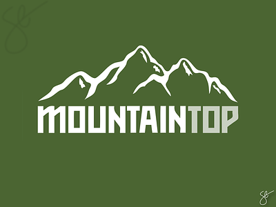 Mountain Top apparel graphics branding design illustrator logo logo design screen print vector