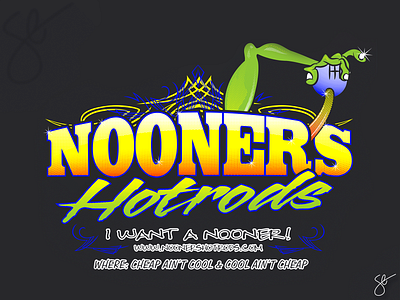 Nooners Hotrods apparel graphics design illustration illustrator photoshop procreate screen print separation vector