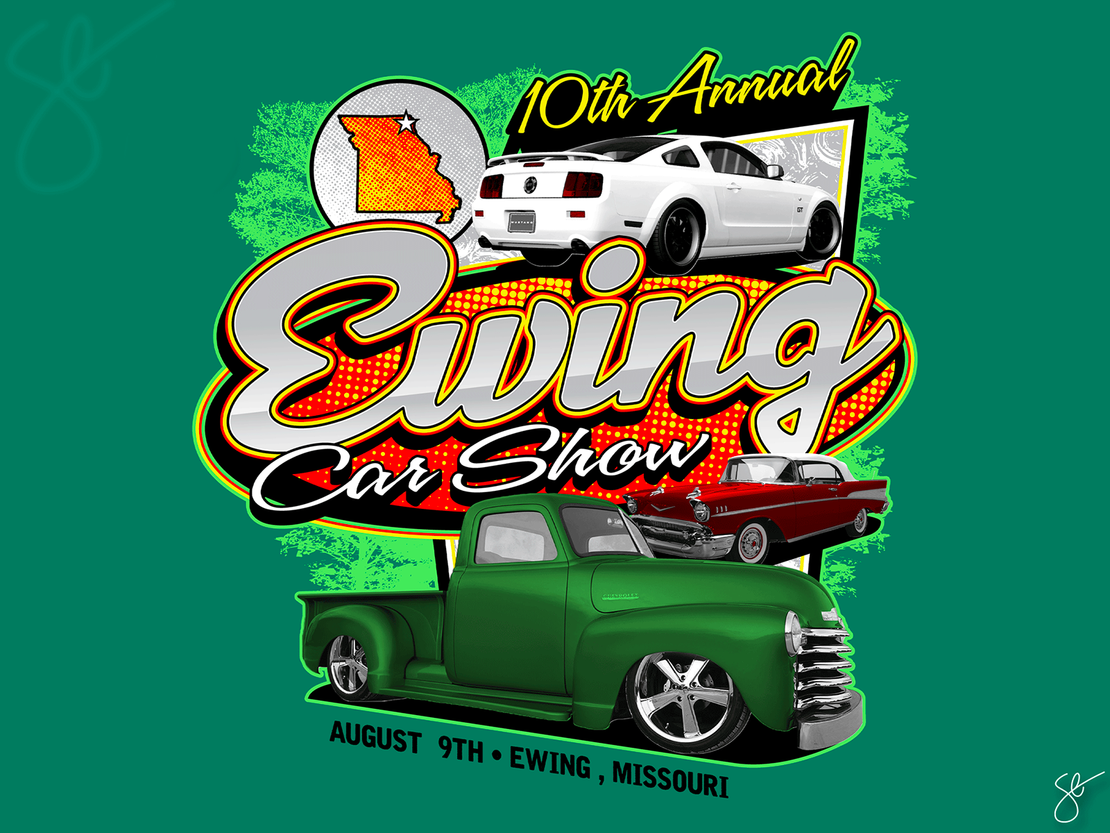 Ewing Car Show by Steven Elmore on Dribbble