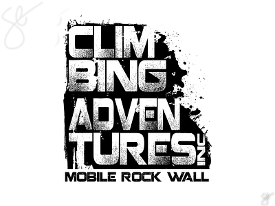 Climbing Adventures Inc. - Mobile Rock Wall apparel graphics branding design illustration illustrator logo logo design procreate screen print vector