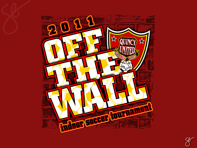 Quincy United Soccer Club - Off The Wall Tournament apparel graphics design illustration illustrator photoshop screen print separation vector