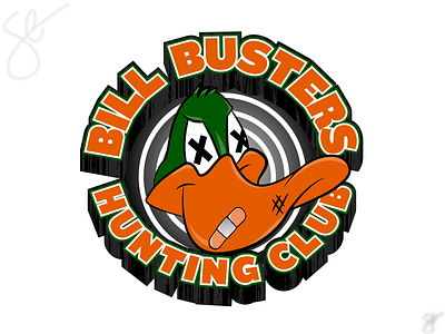 Bill Busters Hunting Club apparel graphics design illustration illustrator photoshop procreate screen print separation vector