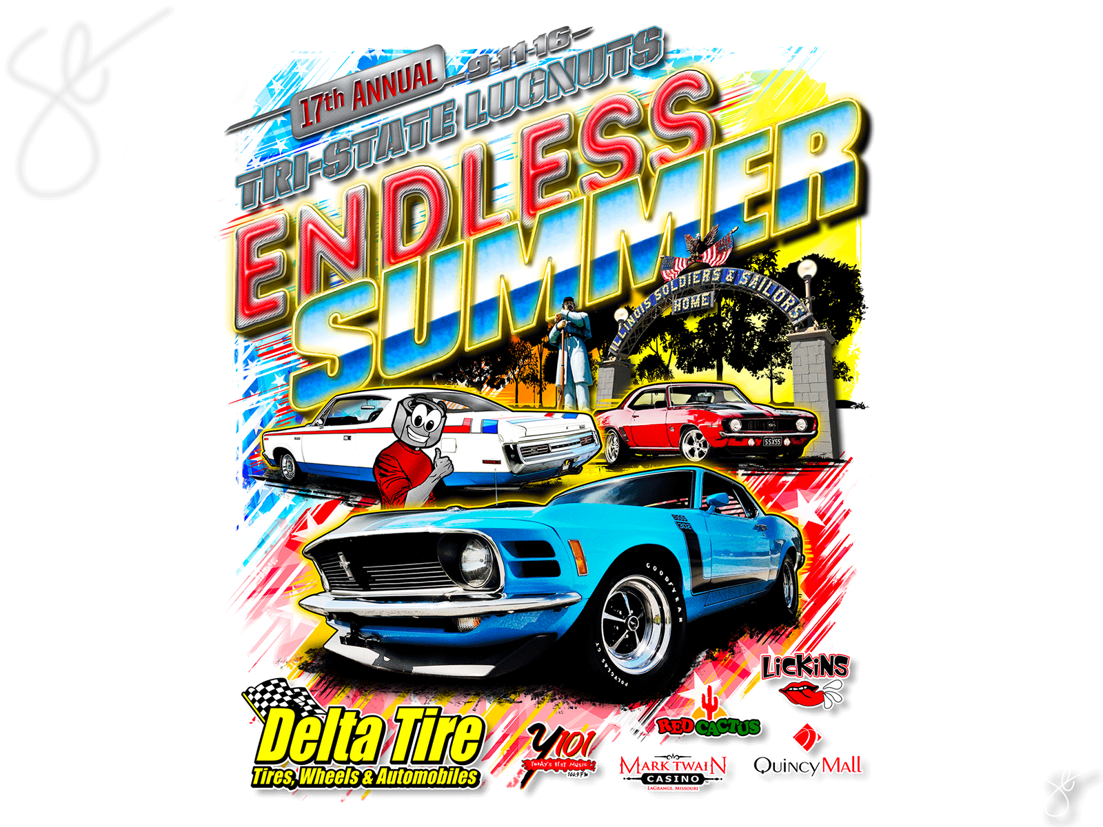 TriState Lungnuts Endless Summer Car Show by Steven Elmore on Dribbble