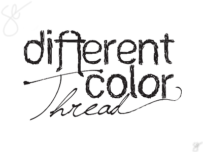 Different Color Thread apparel graphics design illustration illustrator logo logo design procreate screen print separation typography vector