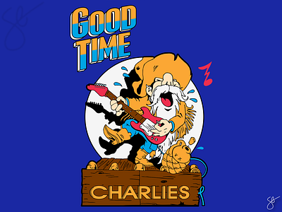 Good Time Charlies apparel graphics design illustration illustrator logo photoshop procreate screen print separation vector