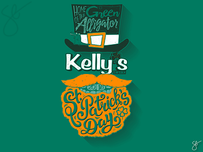 Kelly’s - St. Patrick’s Day apparel graphics design illustration illustrator poster art procreate screen print separation vector