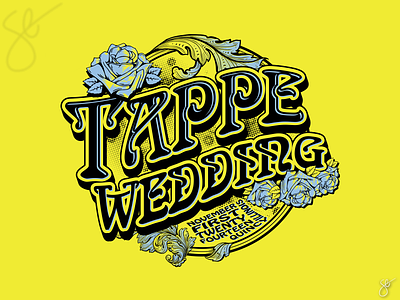 Tappe Wedding apparel graphics design illustration illustrator logo design procreate screen print separation vector