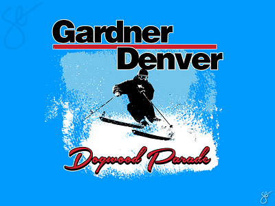 Gardner Denver Dogwood Parade apparel graphics design illustration illustrator logo photoshop procreate screen print separation vector