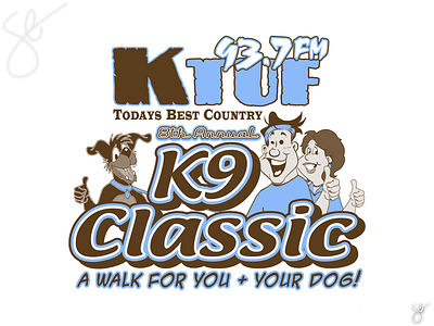 KTUF 94.7FM - K9 Classic apparel graphics design illustration illustrator logo photoshop screen print separation vector