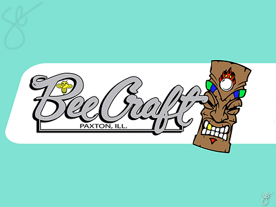 Bee Craft Boats - Custom Logo design illustration illustrator logo screen print vector vinyl