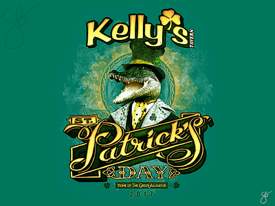 Kelly’s - St. Patrick’s Day apparel graphics design illustration illustrator photoshop poster art procreate screen print separation vector