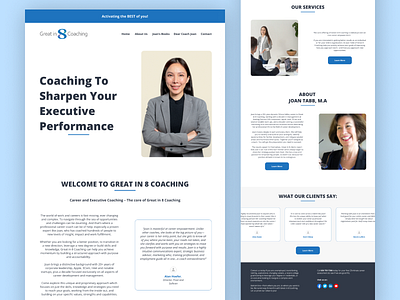 Another Coaching Website branding career coaching design executive landing page minimalist ui ux web