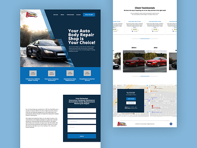 Another Auto Repair Service Website auto auto repair branding car cars design landing page minimalist mobile modern service ui ux web