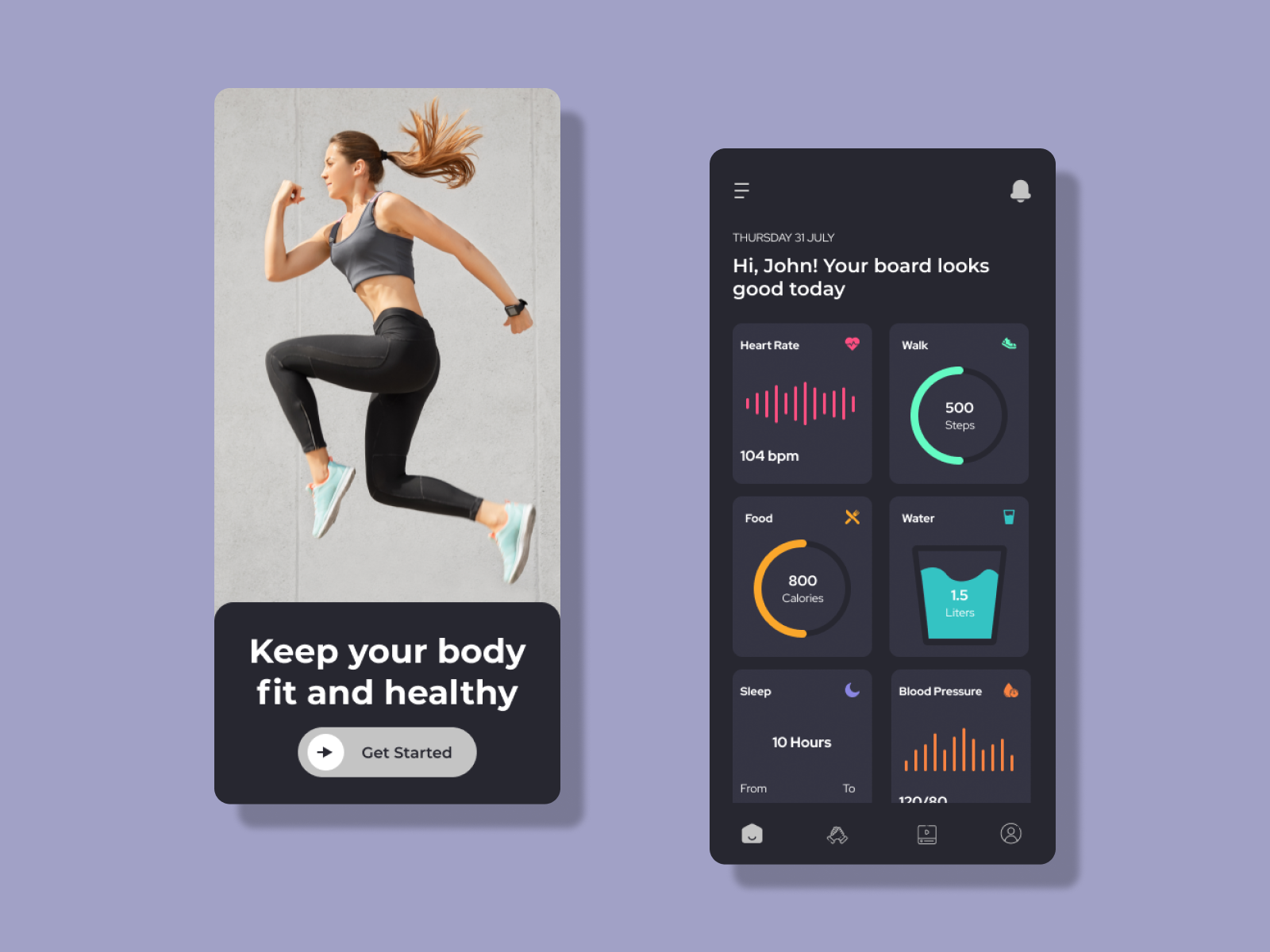 Health Monitoring App by Jianne Paulo on Dribbble