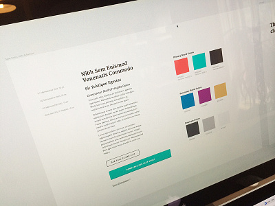 Hello world. We're redesigning. color palette style guide type system visual design