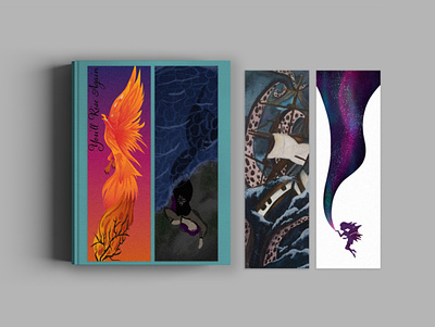 Mythical Bookmarks book bookdesign bookmark bookmarks design illustration illustrator print print design