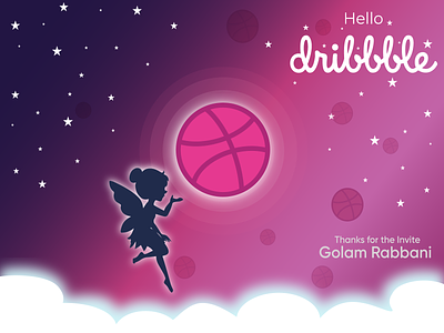 Hello Dribbble - Welcome Shot