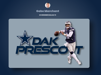 Dak Prescott Dallas Cowboys QB dallas cowboys football nfl design