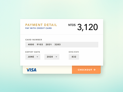 Credit Card Checkout 002 checkout credit card dailyui