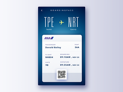 Boarding Pass 024 boarding pass dailyui