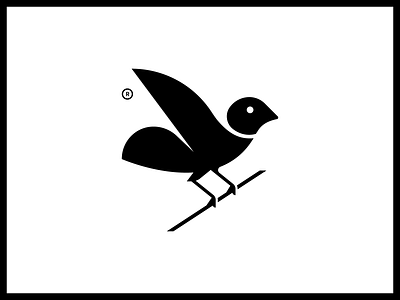 Bird branch animal bird black branch illustration illustrator logo mark pigeon vector vector art wings