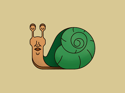Snail man animal grain human illustration illustrator noise shell snail vector art vector illustration