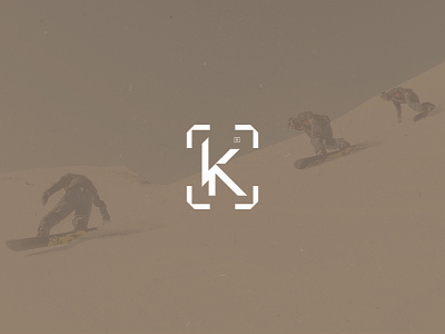 K Concept Mark adventure branding flat illustrator k logo letter letter mark lettermark mark snowboard snowboarding sportlogo sports typogaphy vector