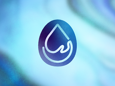 Droplet + Hand blue clean clean water drink droplet hand logo mark moister natural nature sensitive soft turqoise vector water wave