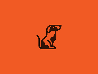 Doggybag animal dog icon illustration orange spots