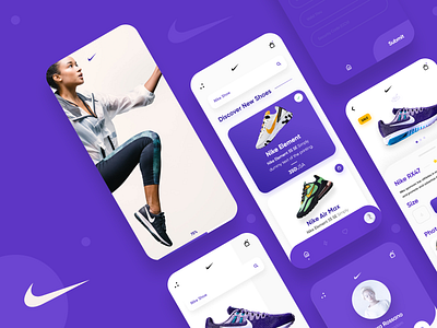 Nike Store Concept adobe xd animation app behance clean creative design designs dribbble new style shots type ui user interface ux web