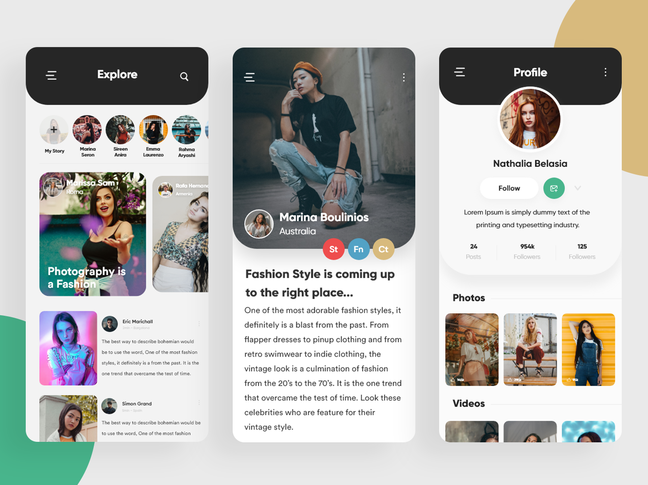 Fashion App by Ahmed Amziane on Dribbble