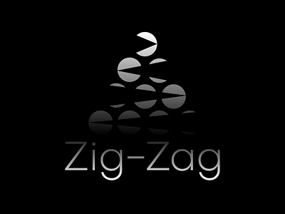 Zig-Zag Logo black black white black and white design illustration logo premium triangle vector zigzag