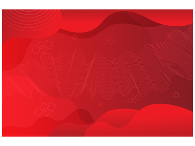 Abstract red background with wavy lines effect