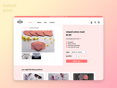 Daily UI 012 daily ui 012 dailyui dailyui012 dailyuichallenge ecommerce ecommerce shop figma