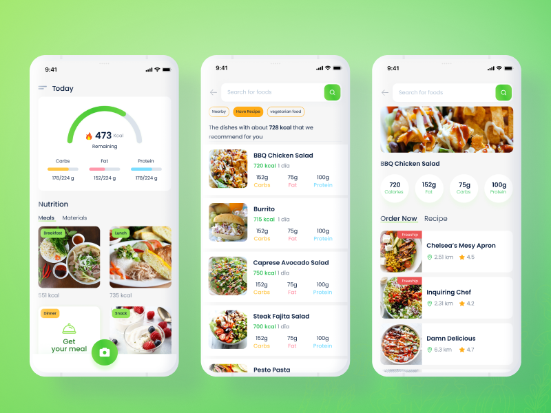 Nutrition App by Thanh Tuyen on Dribbble