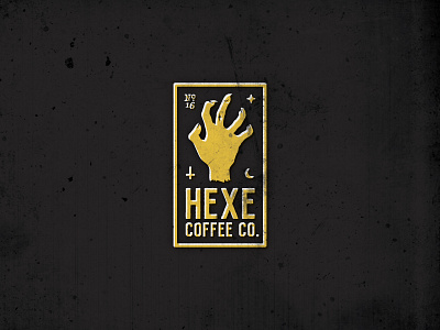 Hexe Coffee Co. Alt Logo badge baphomet brand branding coffee dead horror logo