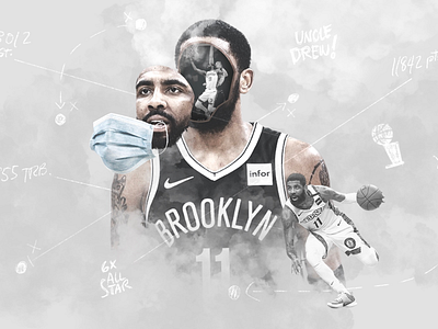 Uncle Drew nba photo manipulation photoshop procreate sports