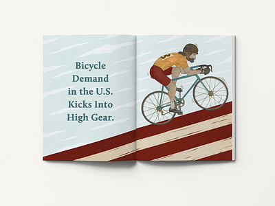 Bicycle Demand Editorial Illustration editorial illustration