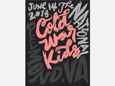 Cold War Kids Gig Poster