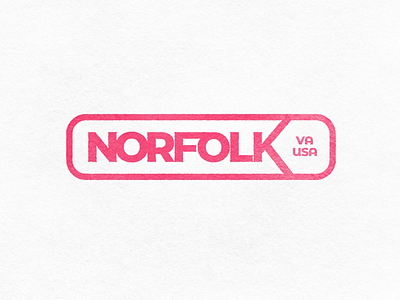 Norfolk Industrial Badge badge design graphic tee industrial logo mark minimal norfolk tee usa virginia