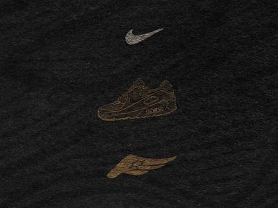 Flight with the Gods branding commercial art identity illustration nike rustic sneaker