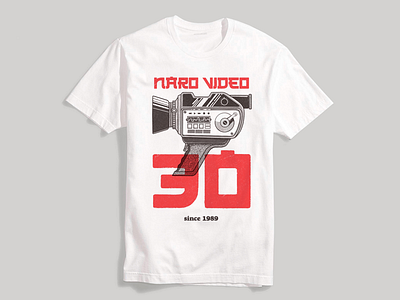 Naro Video Graphic Tee Illustration apparel graphic tee halftone illustration screen print t shirt
