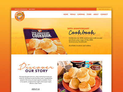 Flying Biscuit Site Redesign restaurant ui web web design wordpress